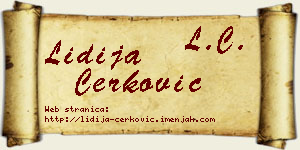 Lidija Čerković vizit kartica